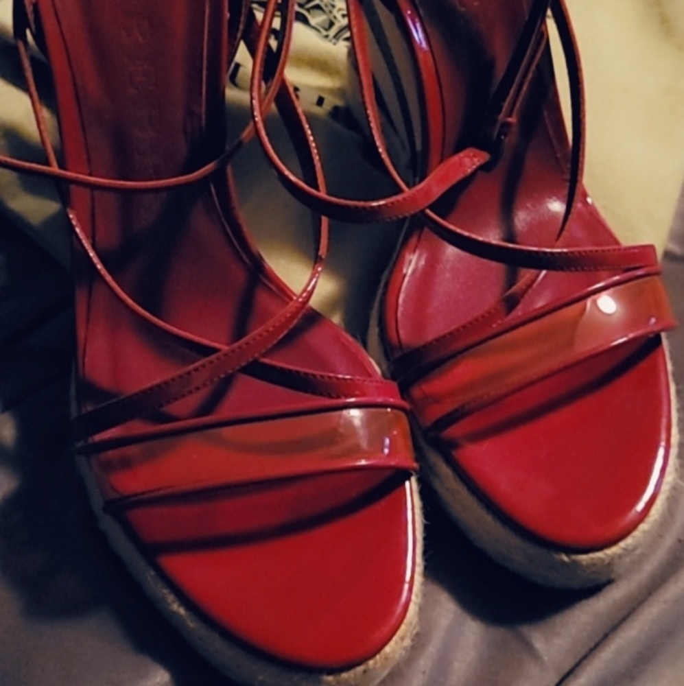 Semi new Authentic Burberry wedges